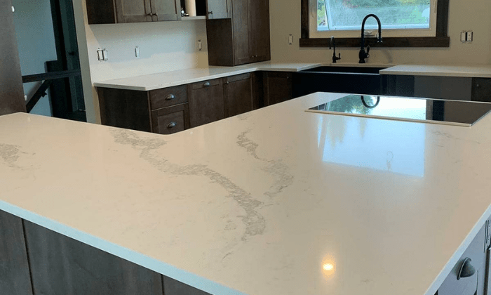 Gray And White Quartz Countertops