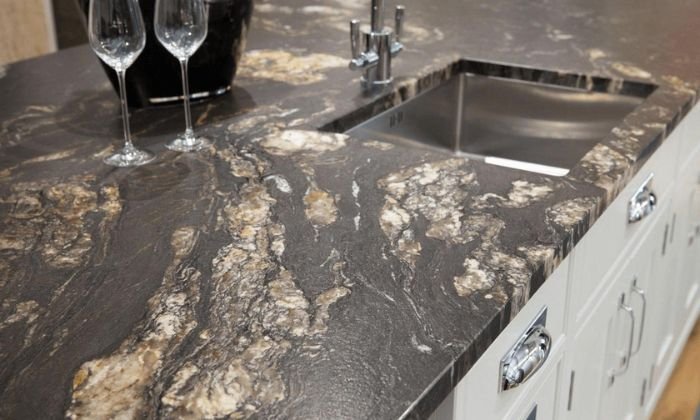 black vermont honed granite