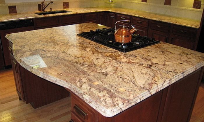 black and gold granite countertops